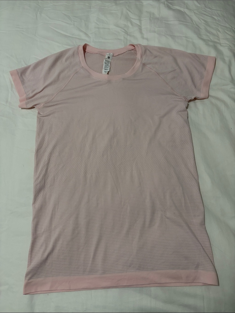 lululemon athletica Light Pink Swiftly Tech Short-Sleeve Shirt Hip Length